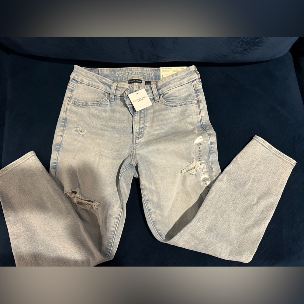 American eagle jeans Next Level Stretch light destroy wash Next Level stretch
